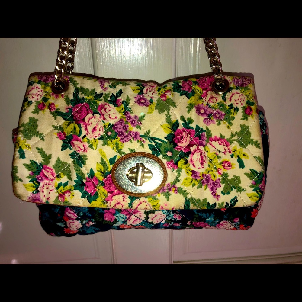 Multi floral purse